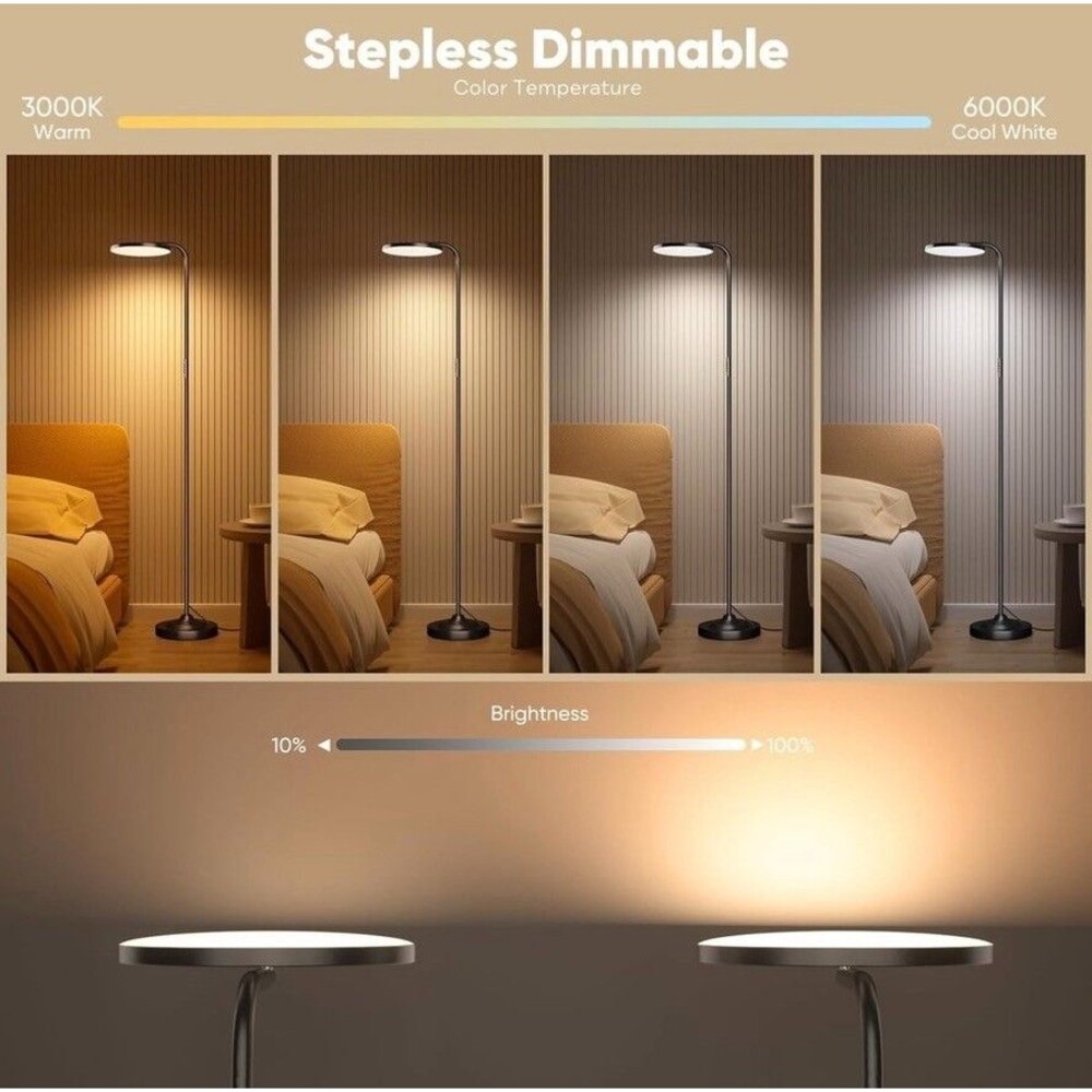 36W LED Dimmable Floor Lamp with Remote MSRP $120
